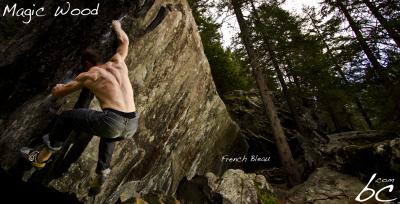 German climber in "French Blow"